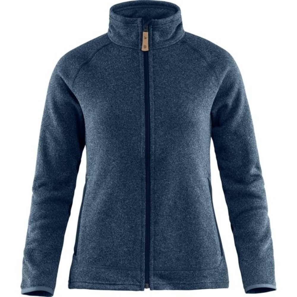 Fjallraven® (Women's XL) Övik Fleece Full-Zip Sweater in Navy - $160